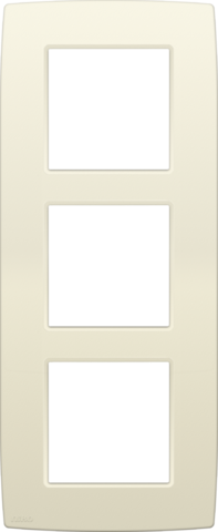 DRIEVOUDIGE AFDEKPLAAT MET 60MM CENTERAFSTAND, VERTICAAL