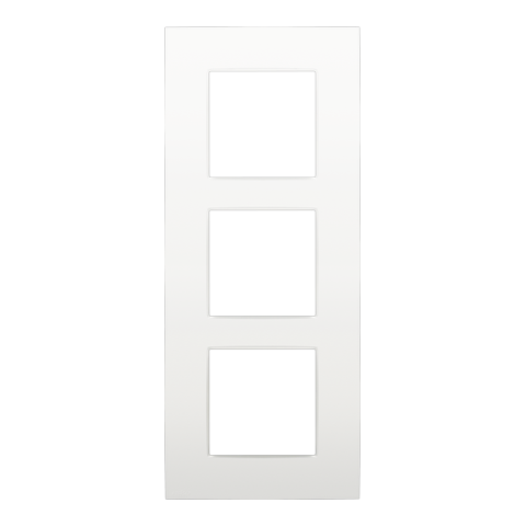 DRIEVOUDIGE AFDEKPLAAT MET 60MM CENTERAFSTAND, VERTICAAL