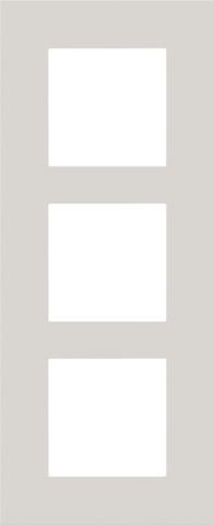 DRIEVOUDIGE AFDEKPLAAT MET 60MM CENTERAFSTAND, VERTICAAL