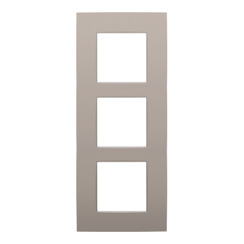 DRIEVOUDIGE AFDEKPLAAT MET 60MM CENTERAFSTAND, VERTICAAL