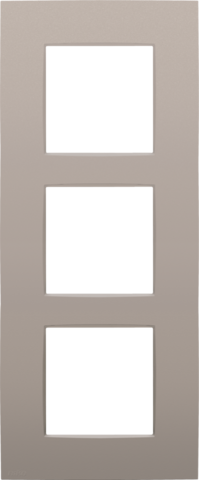 DRIEVOUDIGE AFDEKPLAAT MET 60MM CENTERAFSTAND, VERTICAAL