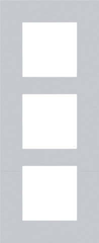 DRIEVOUDIGE AFDEKPLAAT MET 60MM CENTERAFSTAND, VERTICAAL