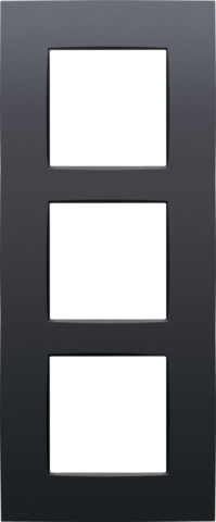 DRIEVOUDIGE AFDEKPLAAT MET 60MM CENTERAFSTAND, VERTICAAL