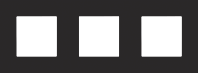 DRIEVOUDIGE AFDEKPLAAT MET 71MM CENTERAFSTAND