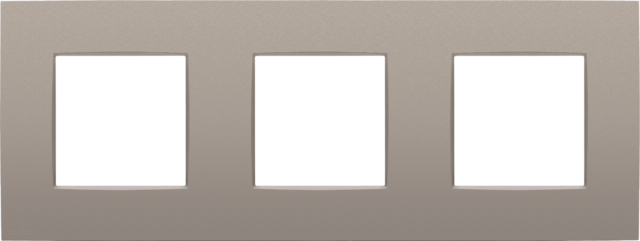 DRIEVOUDIGE AFDEKPLAAT MET 71MM CENTERAFSTAND