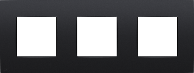 DRIEVOUDIGE AFDEKPLAAT MET 71MM CENTERAFSTAND