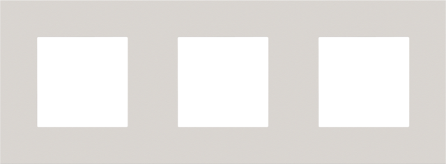 DRIEVOUDIGE AFDEKPLAAT MET 71MM CENTERAFSTAND