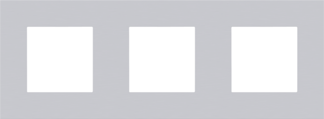 DRIEVOUDIGE AFDEKPLAAT MET 71MM CENTERAFSTAND