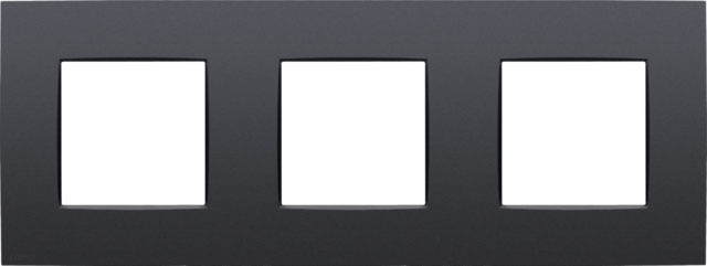 DRIEVOUDIGE AFDEKPLAAT MET 71MM CENTERAFSTAND