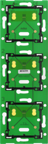 [NIK-550-14037] DRIEVOUDIGE VERTICALE MUURPRINT VOOR NIKO HOME CONTROL