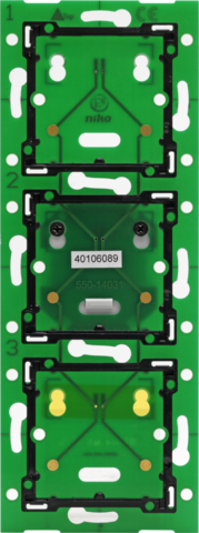 DRIEVOUDIGE VERTICALE MUURPRINT VOOR NIKO HOME CONTROL