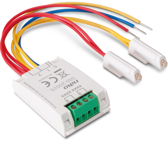 [NIK-550-20025] DRUKKNOPINTERFACE MET FEEDBACKLED VOOR ÉÉN OF TWEE INGANGEN