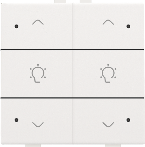 DUBBELE DIMBEDIENING MET LED, VOOR NIKO HOME CONTROL