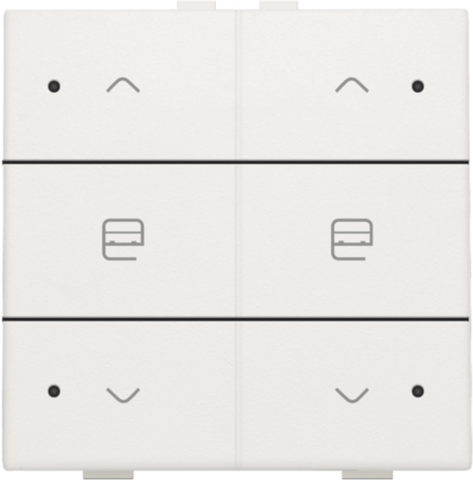 [NIK-101-52036] DUBBELE MOTORSTURINGSBEDIENING MET LED VOOR NIKO HOME CONTROL