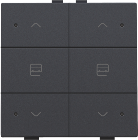 DUBBELE MOTORSTURINGSBEDIENING MET LED VOOR NIKO HOME CONTROL