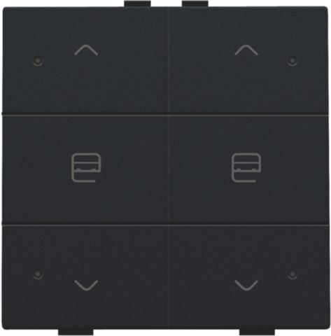 DUBBELE MOTORSTURINGSBEDIENING MET LED VOOR NIKO HOME CONTROL