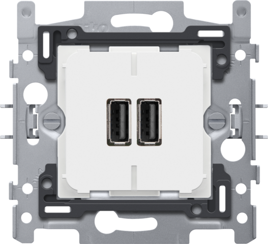 DUBBELE SMART USB-A-LADER, KLAUWBEVESTIGING