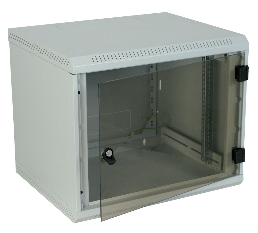 [SCH-DW066040] DW Netwerk wandkast 19" Monoblock BxHxD 600x370x395mm 6HE