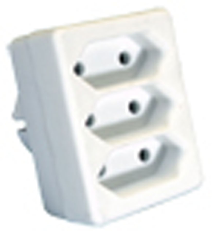 [ELI-38322] Domino - 3x 2P 2,5A zonder snoer