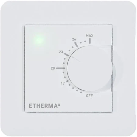 eBASIC-1  -  Draaithermostaat met appfunctie, draaiknop, 16 A, 5-28 °C