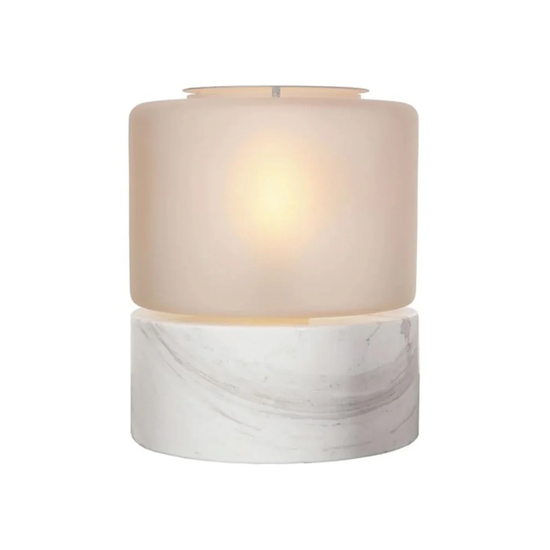 [BYE-20-010-15] Drum Marble S White Frosted White