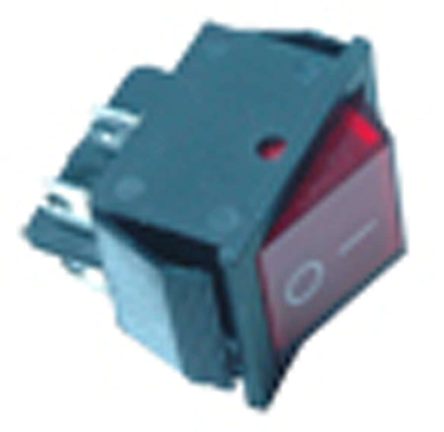 Dubbelpolige schakelaar ON/OFF + Controle lampje - 250 V AC - 16A