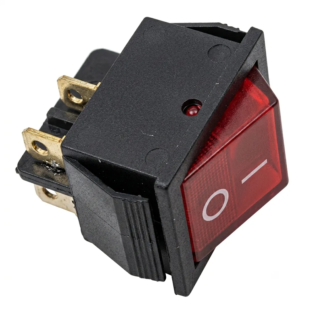 Dubbelpolige schakelaar ON/OFF + Controle lampje - 250 V AC - 16A