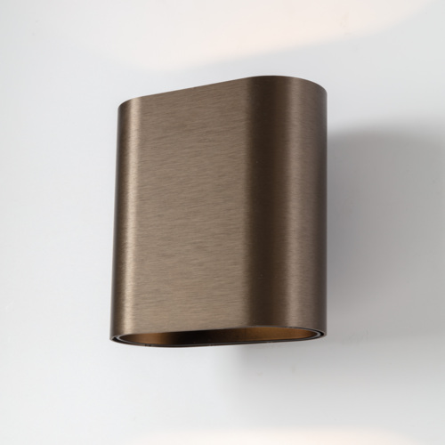 Duell Wall Up/Down 2x LED 2700K Trailing Edge DI Bronze Brushed Anodised - Black Matt