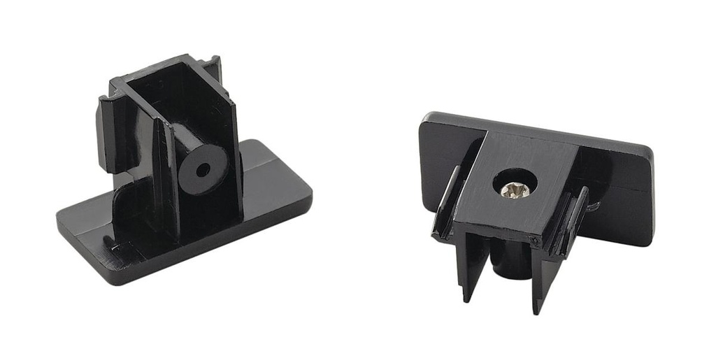 [SLV-143130] EINDKAPPEN, voor 1-fase 230V opbouwrail, zwart, 2 stuks