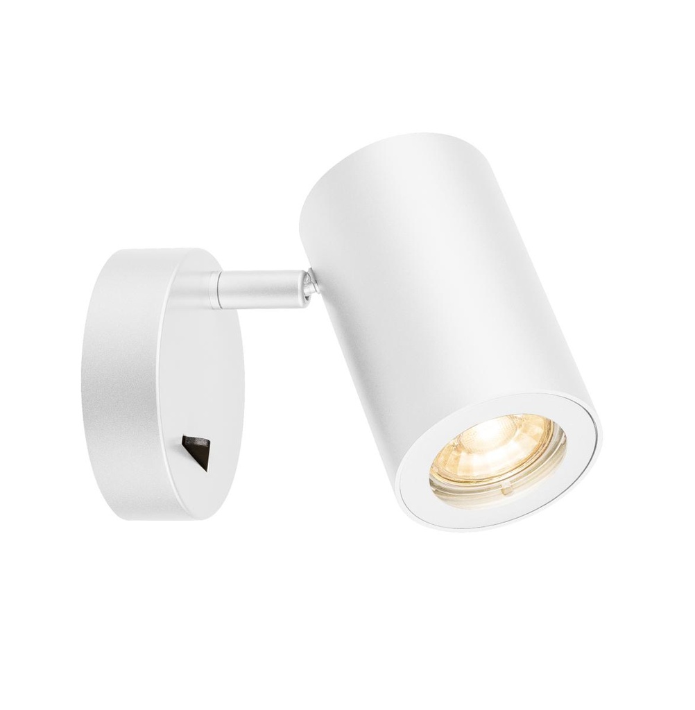 [SLV-1000730] ENOLA_B, wandarmatuur, QPAR51, met schakelaar, wit, max. 50W
