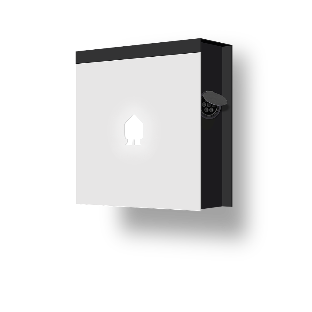 EV Wall Home 1-Phase 7.4kW Socket Right White