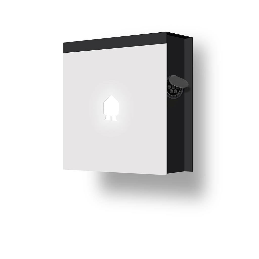 EV Wall Lite White 3-Phase 22 kW Socket