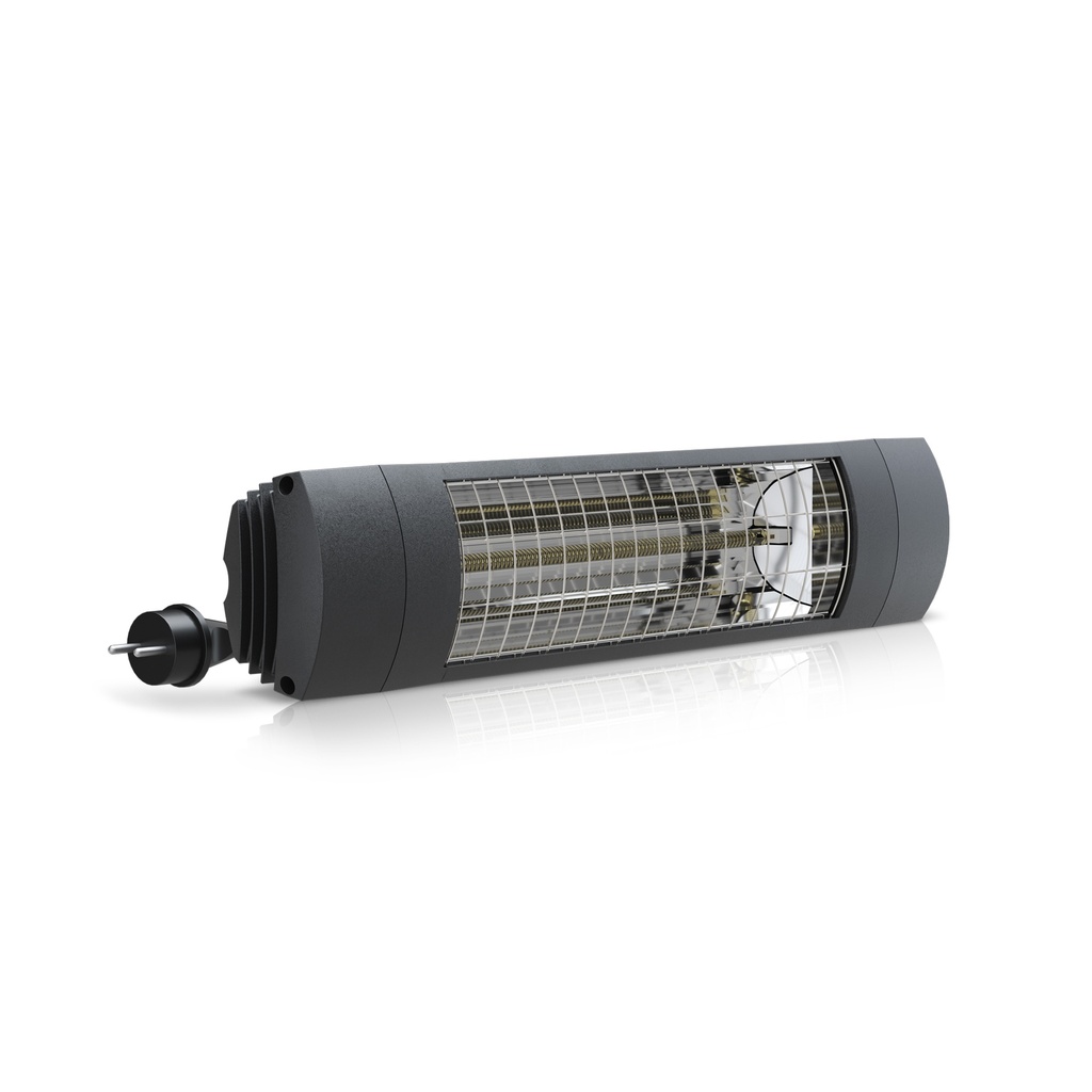EXO COMFORT infraroodstraler 1400W Zwart 9011 IP65