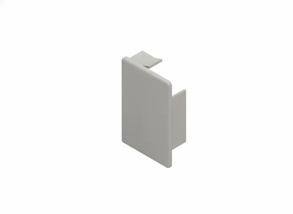 Eindstuk HKL, RAL 7030, 40x60mm
