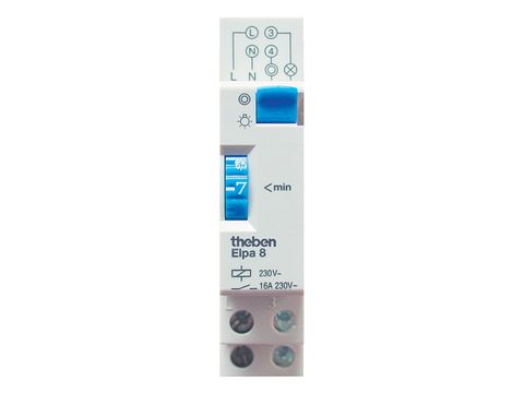 Elektromechanische trappenhuisautomaat 230V 50HZ 1-7M 1NO 16A