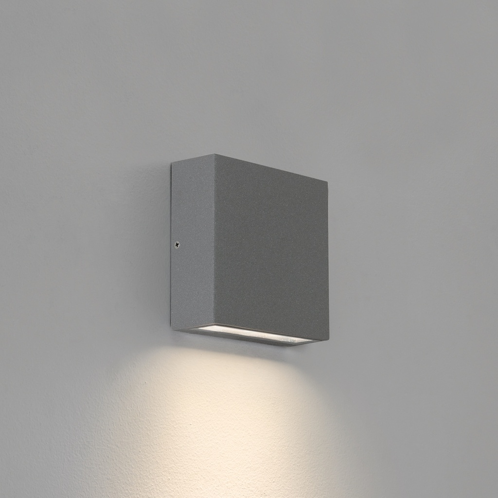 Elis Single LED Textured Grey