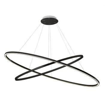 [NEM-ELP LNW 56] Ellisse Double - black - LED 3000K