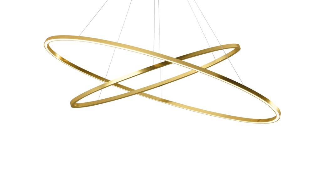 [NEM-ELP LO2 56] Ellisse Double - gold painted - LED 2700K
