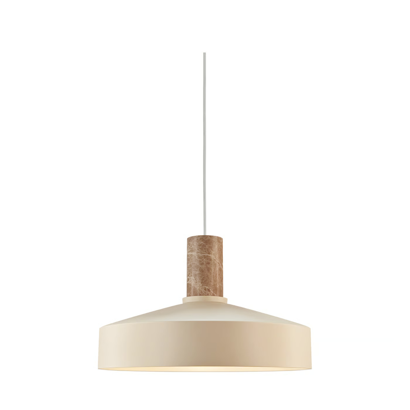 Elvas 37 - Hanglamp - Beige / Marmer - E27