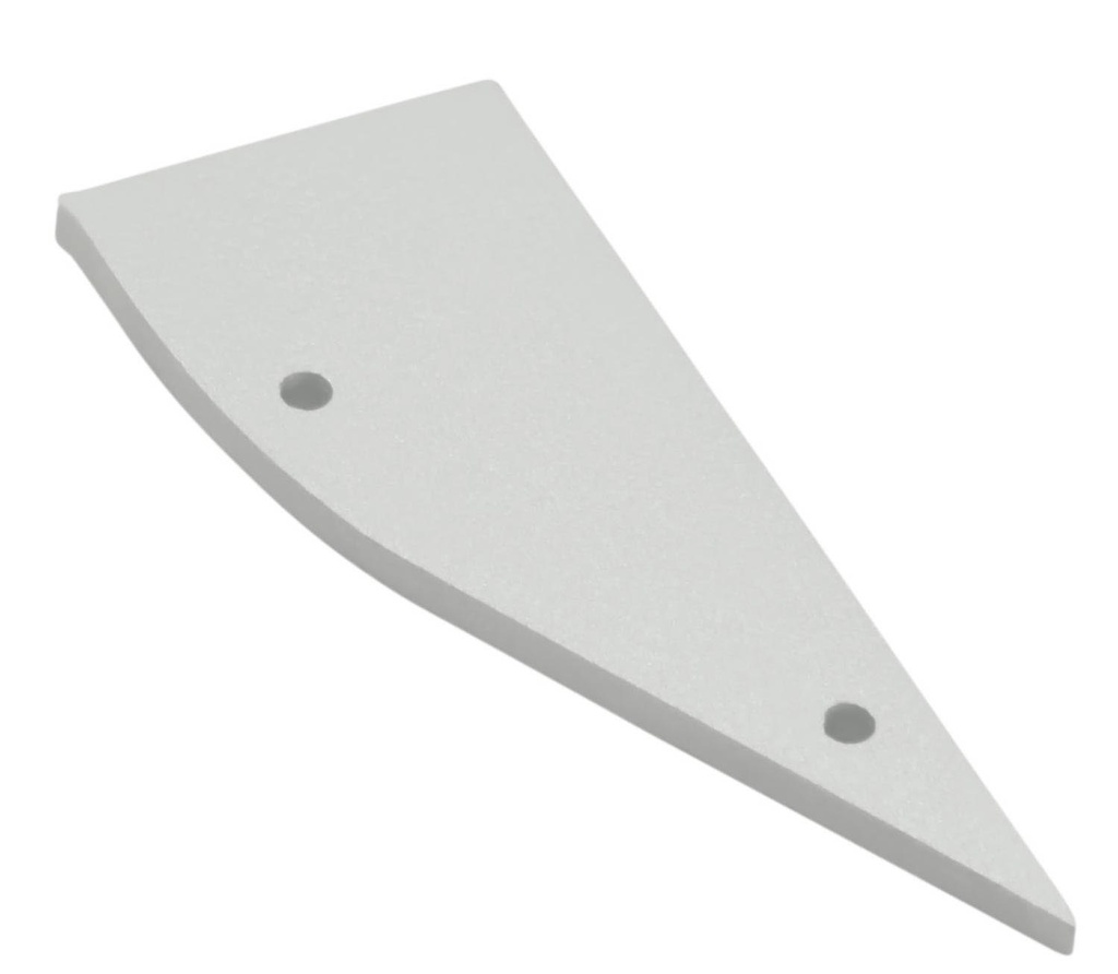 [UNI-L696S3EW2] End Cap Vlak wit