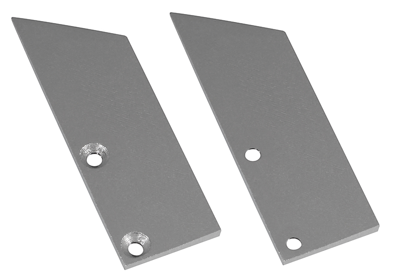 End Cap vlak links + rechts alu