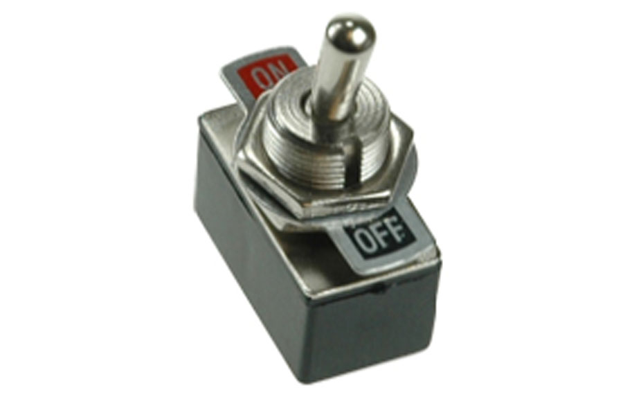 Enkelpolige schakelaar ON-ON - 125V AC - 4A / 250V AC - 2A / SPST-2P - 10 stuks