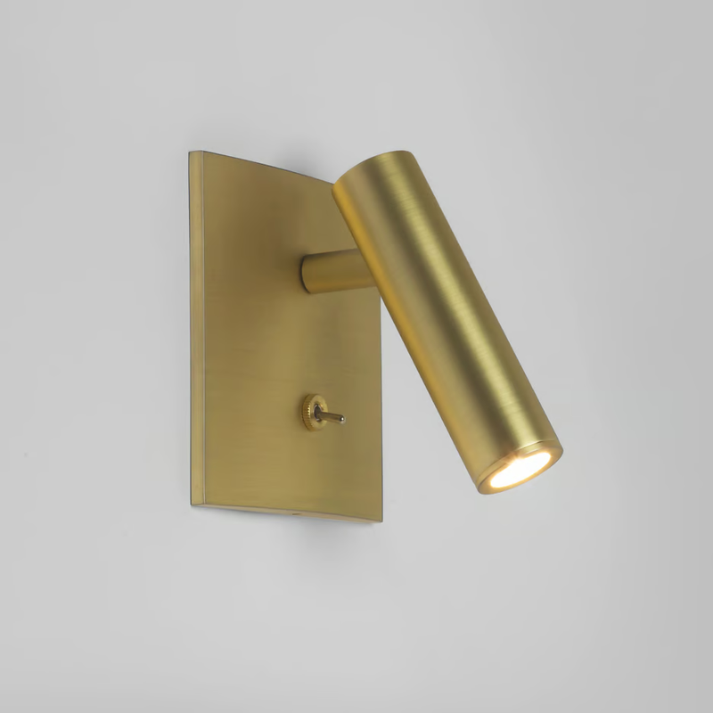 Enna Square Switched LED Matt Gold