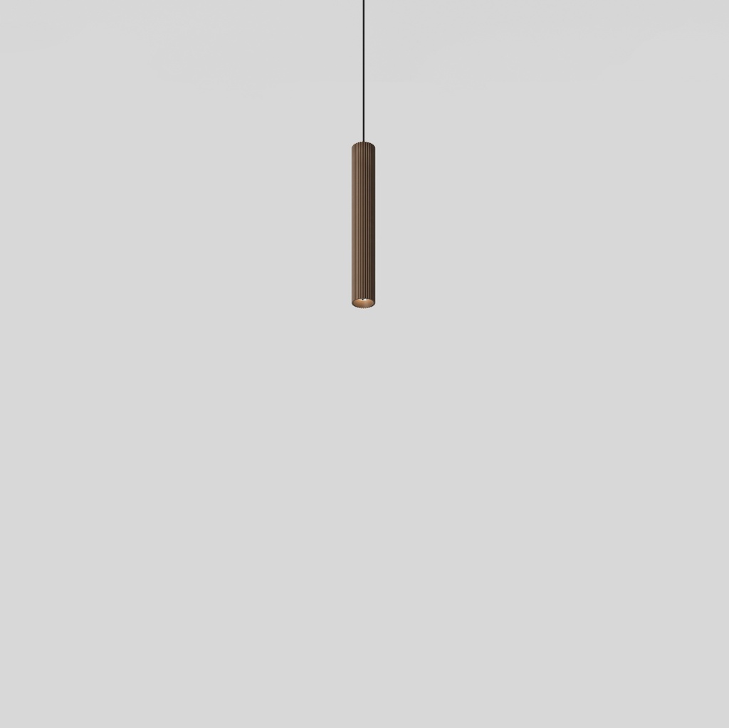 Extruded Stripped Suspended 46 300 1x LED 2700K Flood DE Bronze Anodised