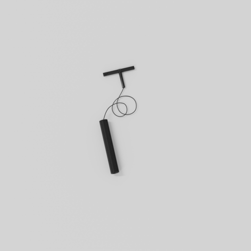 [MDL-13800081] Extruded Stripped Track 48V Suspended 46 300 1x LED 2700K Flood 1-10V DI Black Anodised