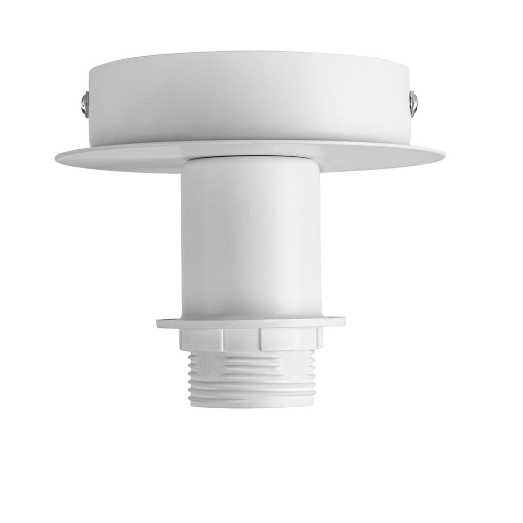 FENDA, plafondarmatuur, plafondrozet, A60, wit, zonder kap, max. 60W