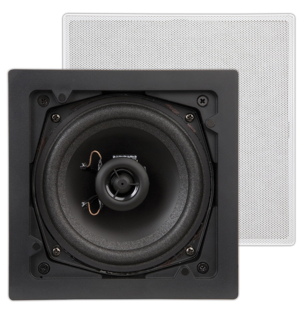 FL101, flat, 2-weg inbouw LS, vierkant, 70W, wit (2pc)