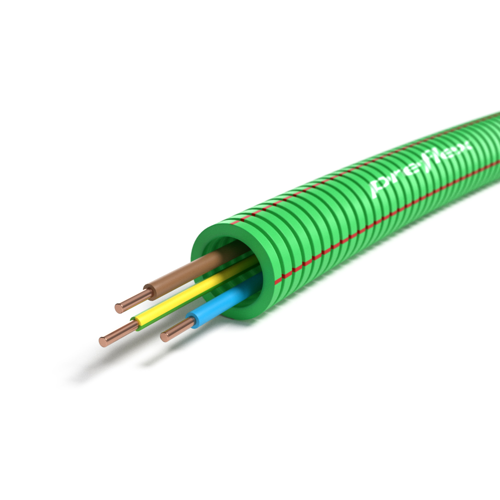[PRE-1234000591] FLEX -H07Z1-U 3G2,5 G/G BL BR-CcaM16 / 100m