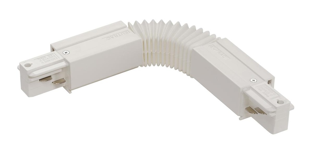 FLEX-VERBINDER, voor EUTRAC 3-fase 230V opbouwrail, wit