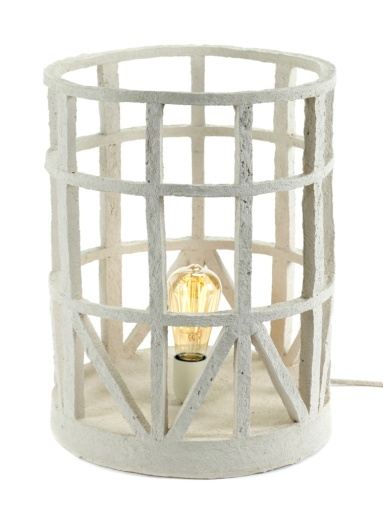 [SER-B7218327] FLOORLAMP L BEIGE EARTH